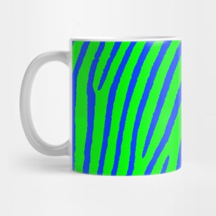 Zebra Print (Green & Blue) Mug